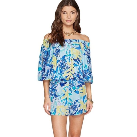 HTF Arbelle Romper in Ylang Ylang Love - Picture 5 of 6